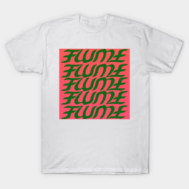 Hi This Is Flume Logo Multi-Coloured 3 T-Shirt by fantanamobay@gmail.com